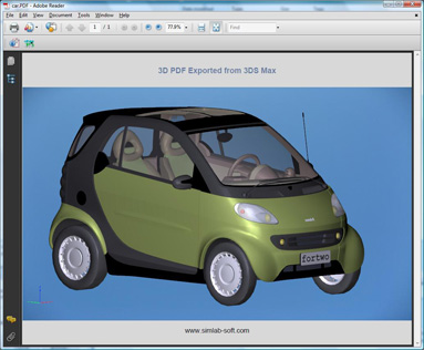 3D PDF from 3ds Max Plugin Example 2