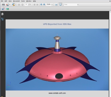 3D PDF from 3ds Max Plugin Example 3