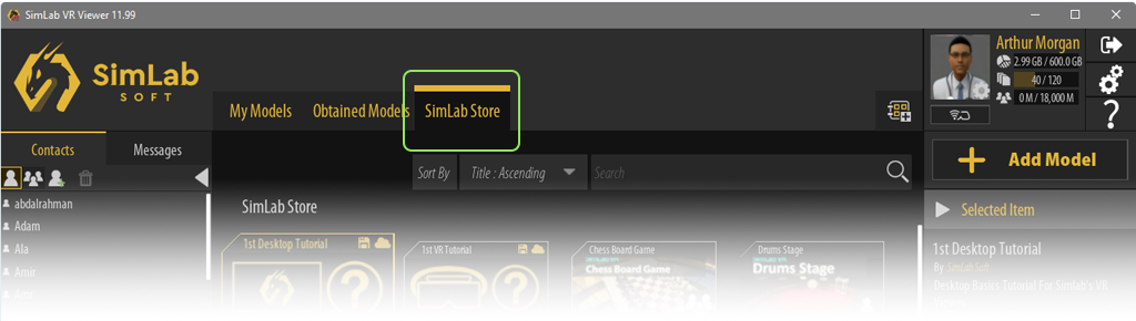 To access SimLab VR Store and aquire VR Experience, download and run SimLab VR Viewer.